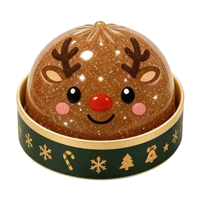 🎁Christmas Baozi Glitter Jelly Stress Relief Squishy Toy