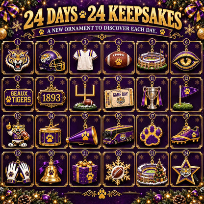 🎄 GEAUX TIGERS! Football Christmas Advent Calendar