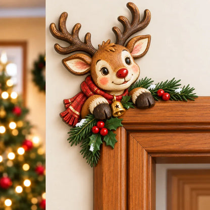 ⏳ Last Day 50% OFF 🎄 3D Christmas Peekaboo Door Frame Decor – 8 Festive Designs ✨