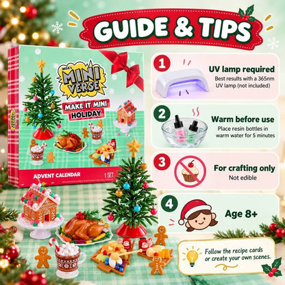 🎄 24-Day Holiday Miniature Advent Calendar | Craft Your Magic