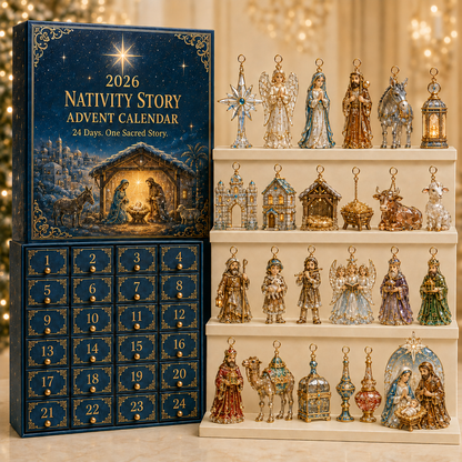 🎄 TODAY ONLY: 50% OFF! 🎁 2026 Nativity Story Advent Calendar – 24-Day Christmas Countdown Ornament Set ✨