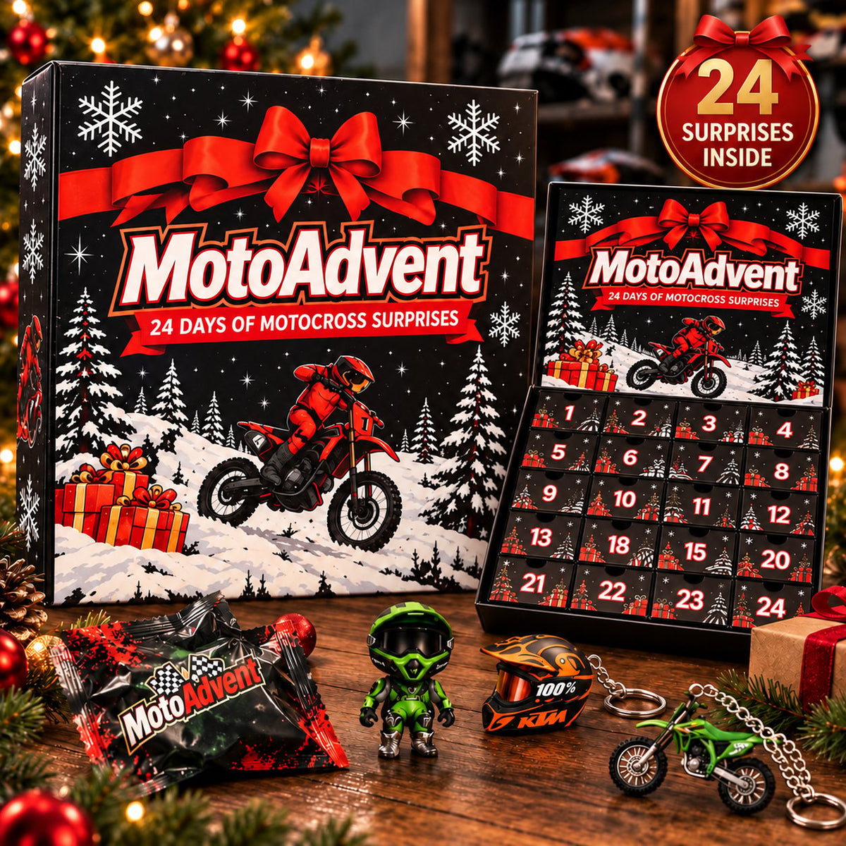🏍️🔥 Motocross Advent Calendar – 24 Days of Dirt Bike Surprises! 🎄🎁