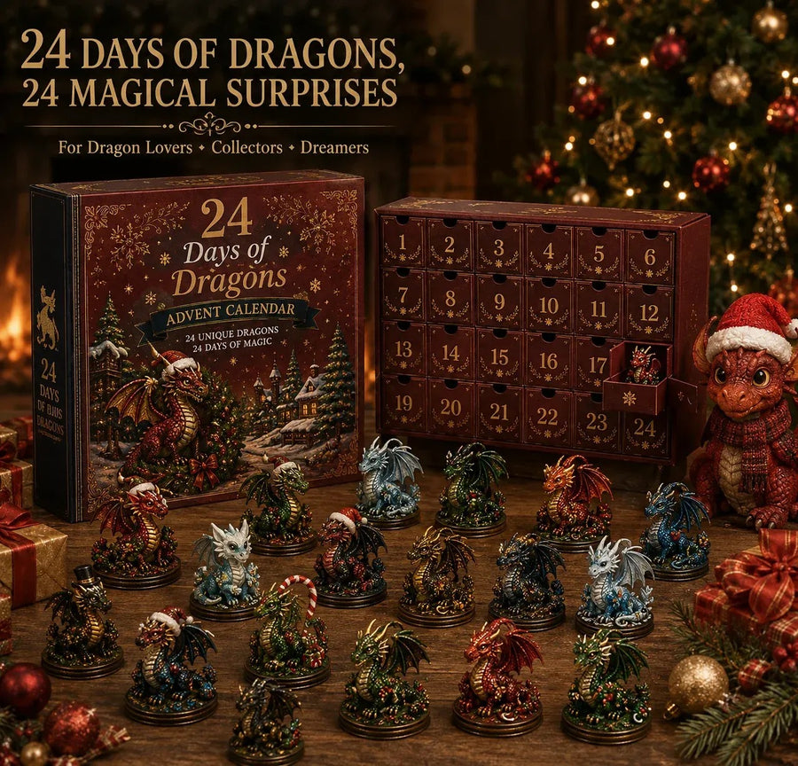 🐉💥 24 Days of Dragons Advent Calendar – 24 Unique Dragons, 24 Magical Christmas Surprises 🎄✨