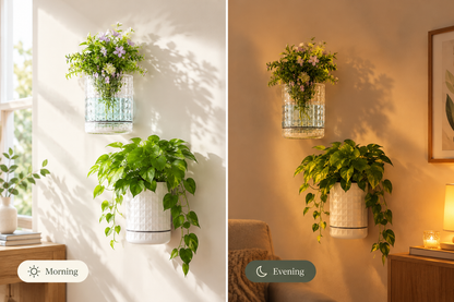 Lightweight Wall Mounted Planter for Indoor & Outdoor Plants