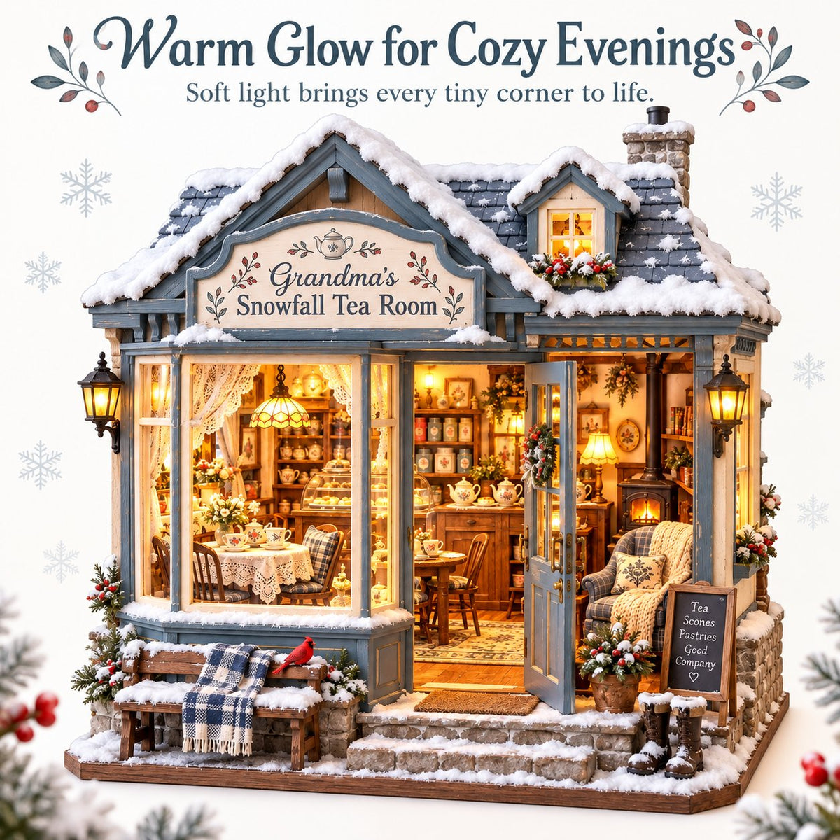 ☕ Build Your Own Snowfall Tea Room Cottage ❄️