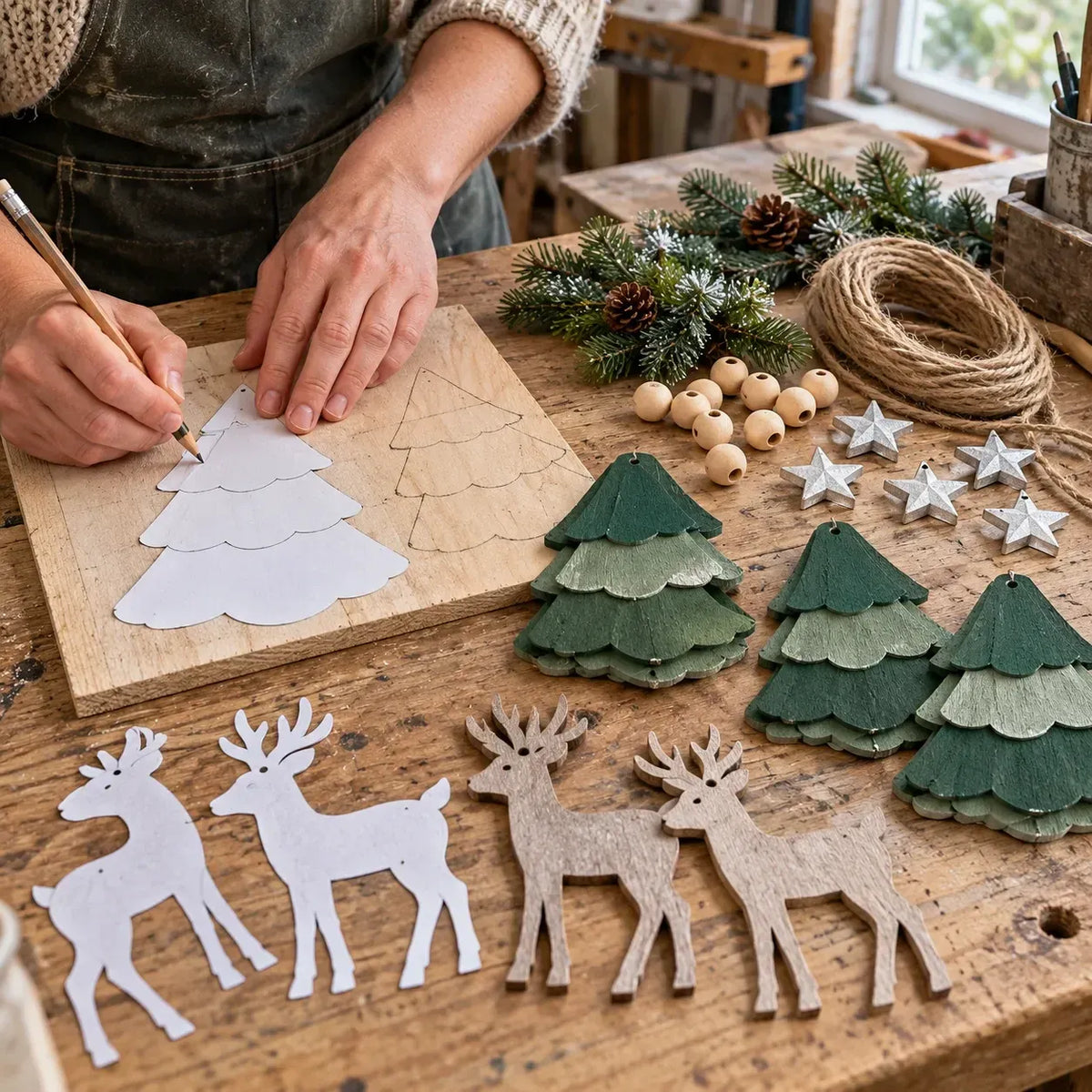 ⏰ LAST DAY 50% OFF - 🦌 Lighted Woodland Christmas Garland
