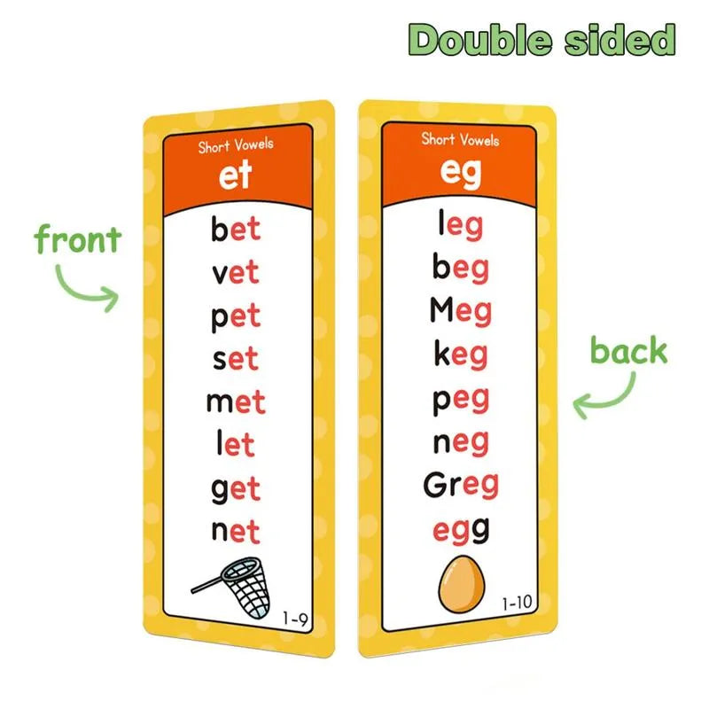 🌟 Phonics Flash Cards – 117 Sound Families & 900+ Rhyming Words for Early Reading