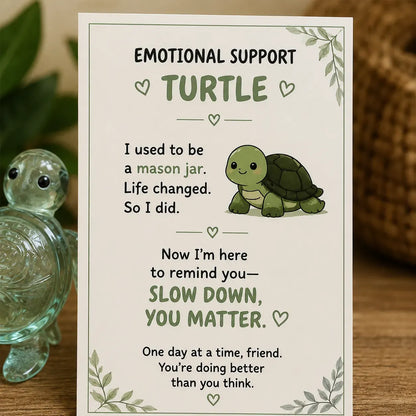 🌸🐝🦛 Emotional Support Glass Animal Gift Set – A Meaningful Little Reminder That You Matter 💕