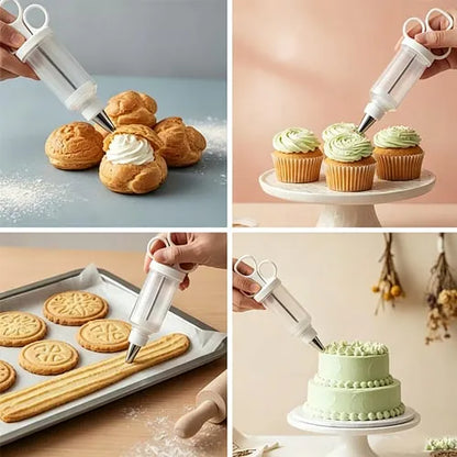 🧁 Frosting Piping Tip Set – Easy Cake & Cupcake Decorating ✨