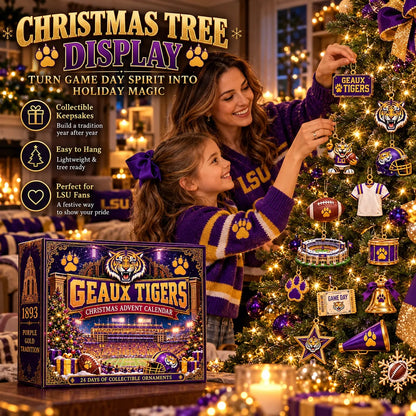 🎄 GEAUX TIGERS! Football Christmas Advent Calendar