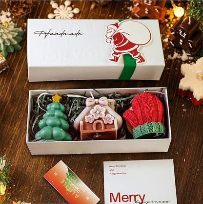 🎅Handmade Christmas Scented Candle Gift Set: A Festive Essential for Atmosphere & Gifting🕯️🎄