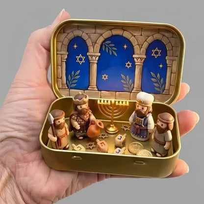 Pocket Size Mini Nativity Scene Set for Christmas Table Decor and Faith Gifts
