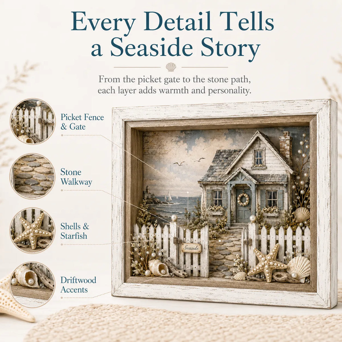 Seaside cottage decorative details