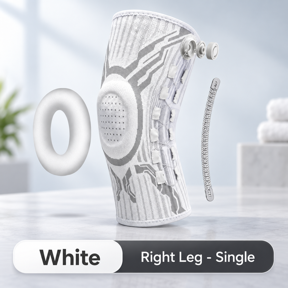 🦵 Adjustable Knee Support Brace – Customizable Fit for Everyday Comfort ✨