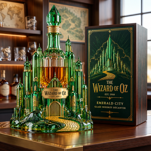 Emerald City Glass Whiskey Decanter