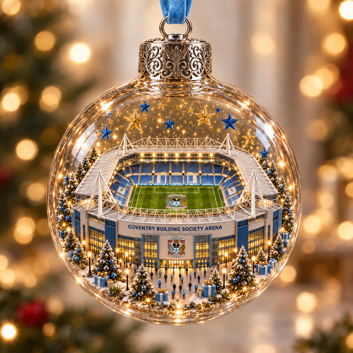 ⚽ Light-Up Football Stadium Christmas Ornament | 20 Styles – 10