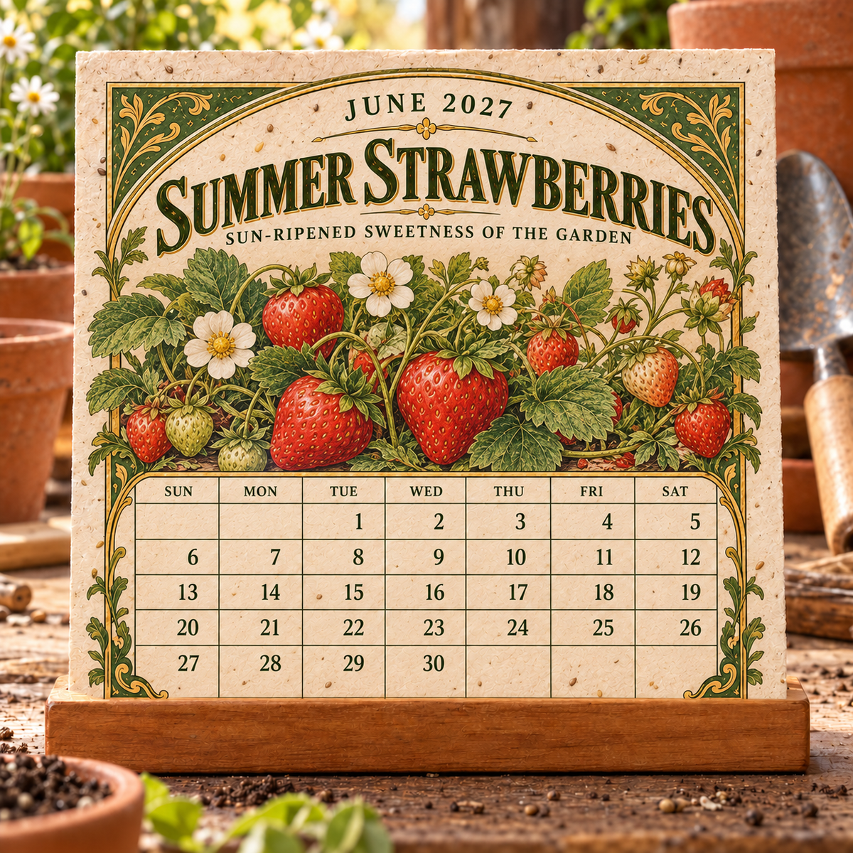 🌻 2027 The Heirloom Garden Plantable Seed Calendar