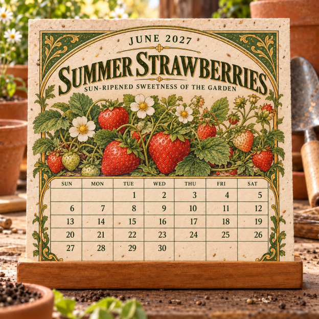 🌻 2027 The Heirloom Garden Plantable Seed Calendar