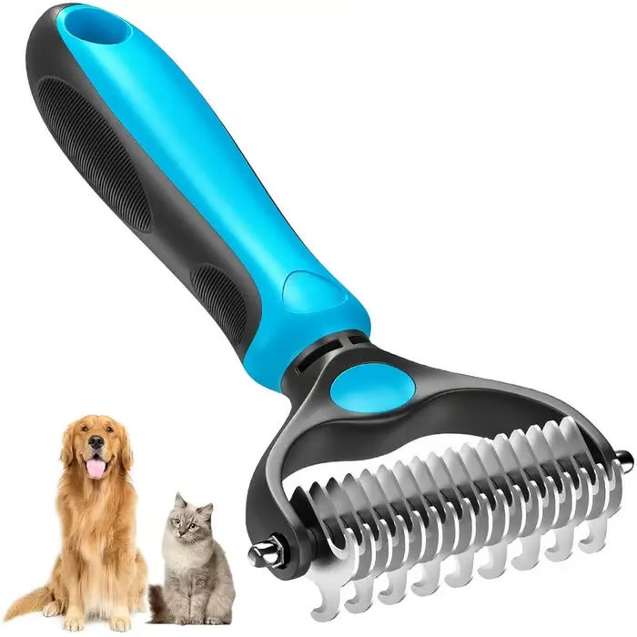 😻🐕🐾Professional Double-Sided Pet Grooming Rake