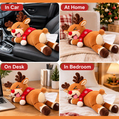 🦌 Funny Christmas Reindeer Tissue Holder
