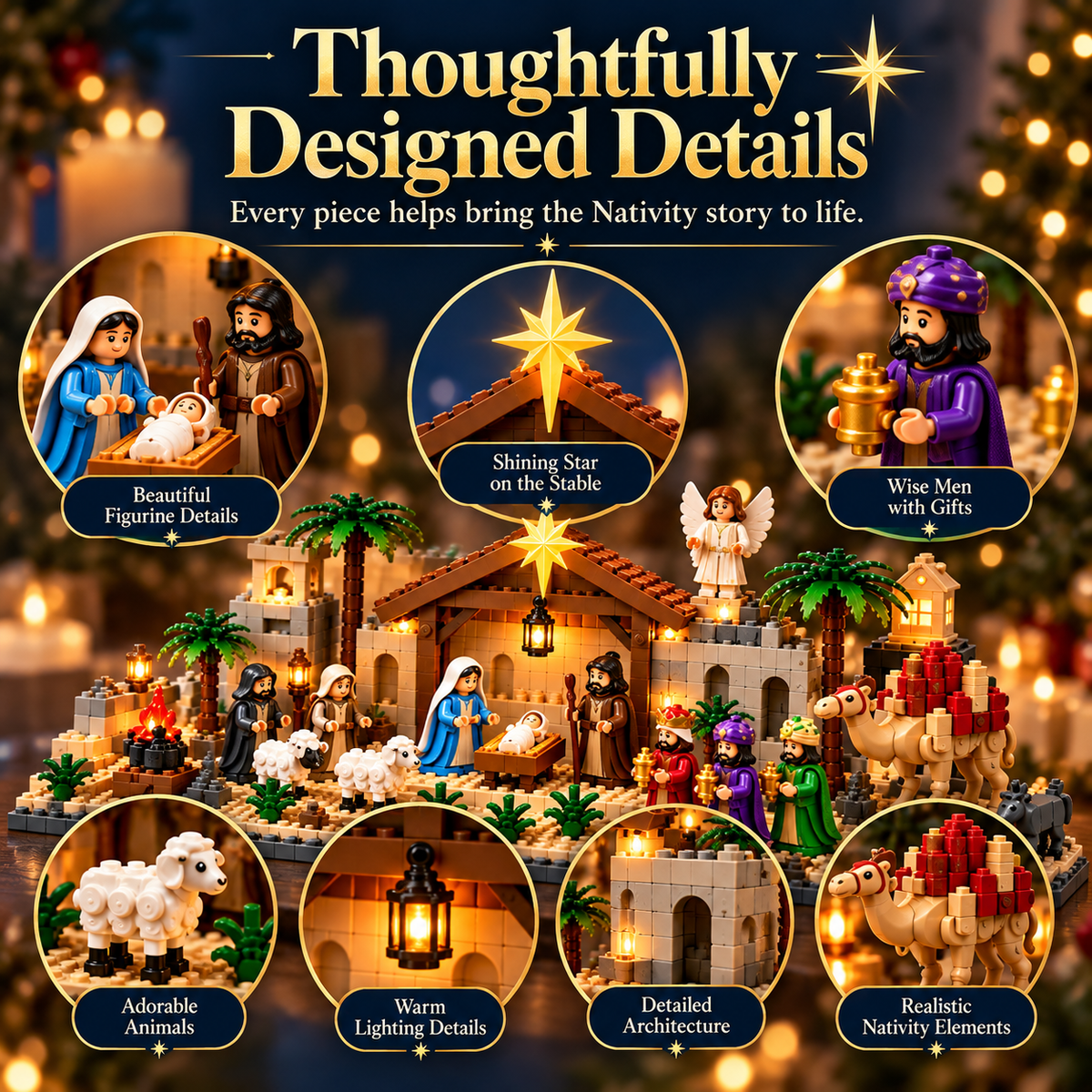 🎄✨ 24-Day Nativity Advent Calendar – Build the Christmas Story, One Day at a Time! ✝️🧱