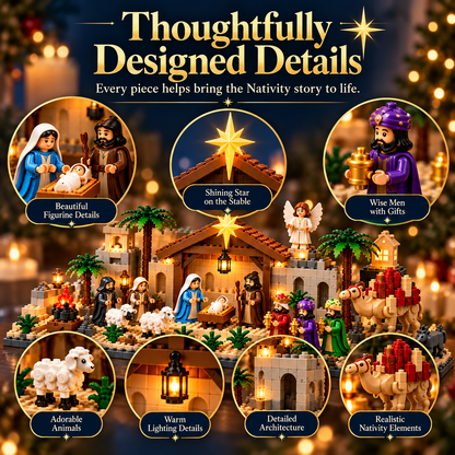 🎄✨ 24-Day Nativity Advent Calendar – Build the Christmas Story, One Day at a Time! ✝️🧱