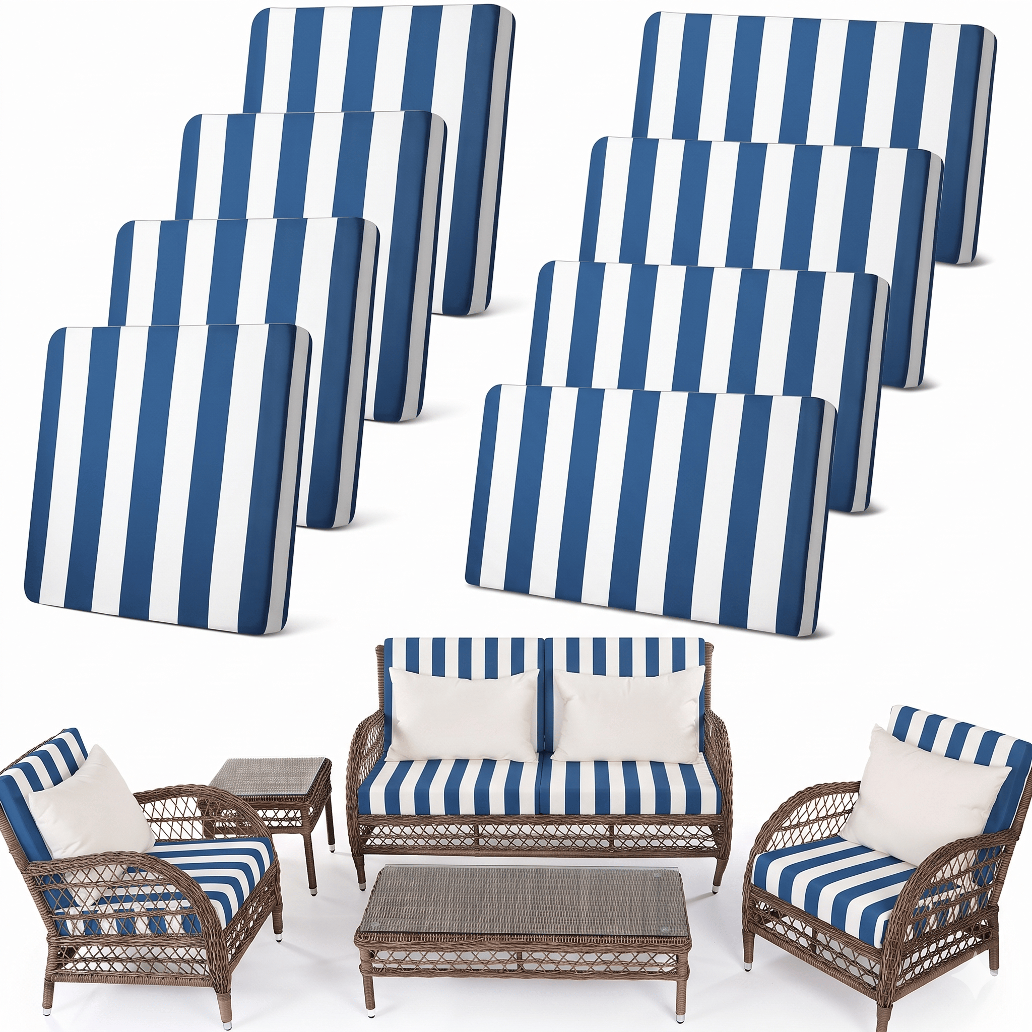 🛋️ Outdoor Patio Sofa Cushion Covers 🔥Free Shipping Worldwide