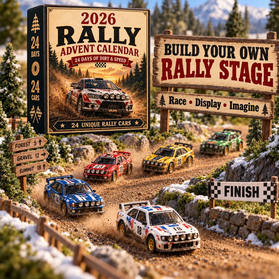 🏁 2026 Rally Advent Calendar – 24 Unique Rally Cars Christmas Countdown