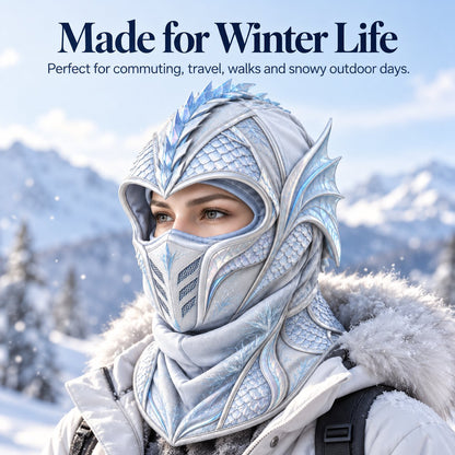 🐉 Frost Dragon Winter Balaclava ❄️ 3-in-1 Windproof Face Mask | Warm, Stylish & Ready for the Cold