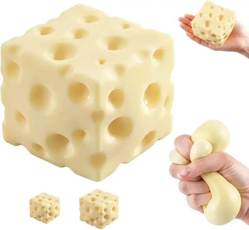 🤏🧀Slow Rise Squishy Cheese Block