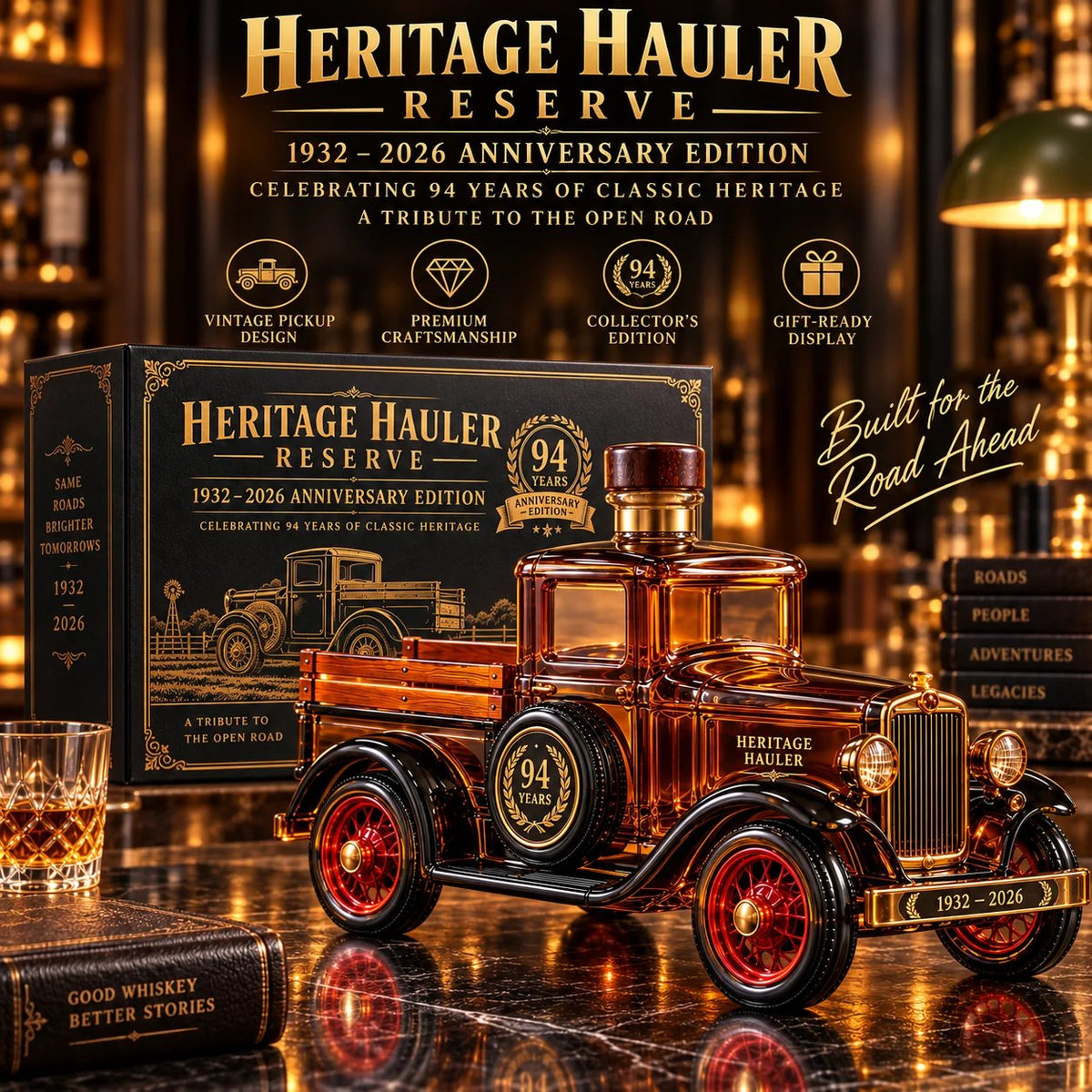 🚚 Heritage Hauler Reserve 94th Anniversary Vintage Truck Decanter