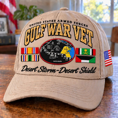 🇺🇸 Gulf War Veteran Tribute Cap – Operation Desert Storm 1990–1991
