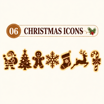 Christmas LED Wall Decorations - 🔥 7-Piece Christmas Set