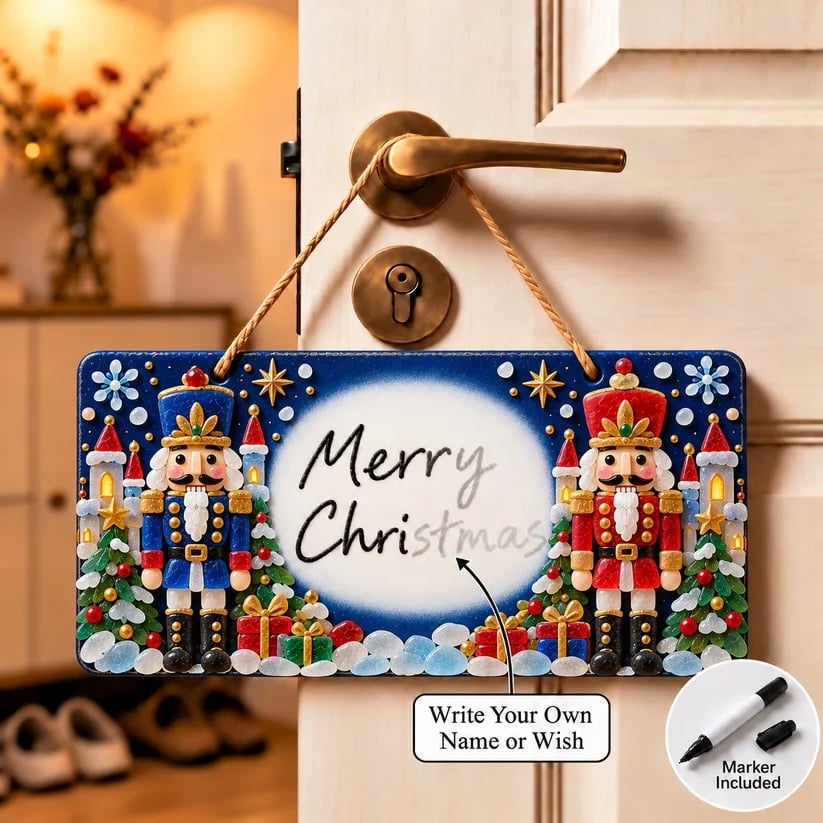 🎄✨ DIY Sea Glass Christmas Hanging Sign Kit – 8 Festive Designs & Personalized Holiday Decor ✍️