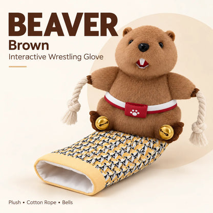 🤼‍♂️ Cat Wrestling Glove Toy [Catnip Pocket Included] - Safe, Interactive Play for Your Feline!