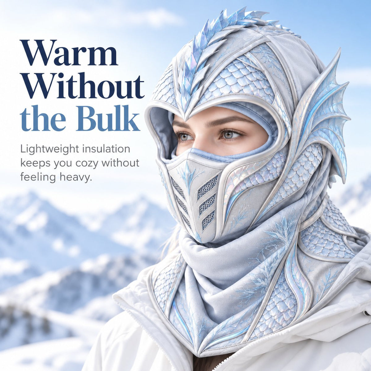 🐉 Frost Dragon Winter Balaclava ❄️ 3-in-1 Windproof Face Mask | Warm, Stylish & Ready for the Cold