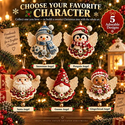 🎄DIY Crochet + Christmas Ornament + 5 Characters / Handmade Keepsake