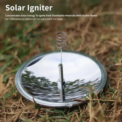 Solar Fire Starter, Concave Mirror Sun Igniter for Outdoor Camping Survival