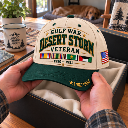 🎖️ Gulf War Desert Storm 1990–1991 Veteran I Was There Baseball Cap