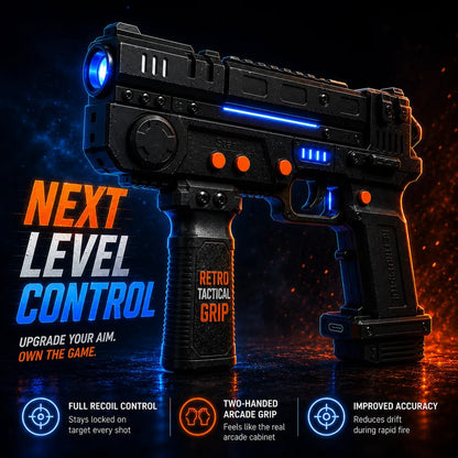 RetroZone Gaming System | 2-Player Retro Light Gun Pistol Combo