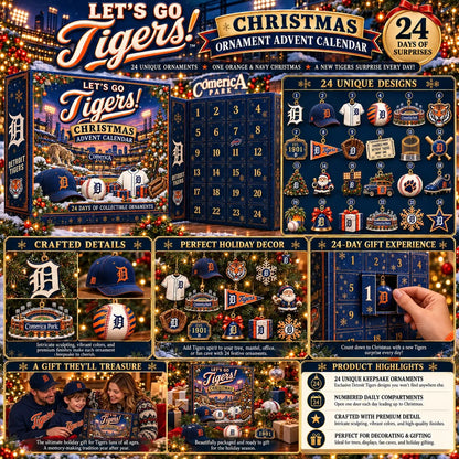 🎄 Let’s Go Tigers! Baseball Christmas Advent Calendar