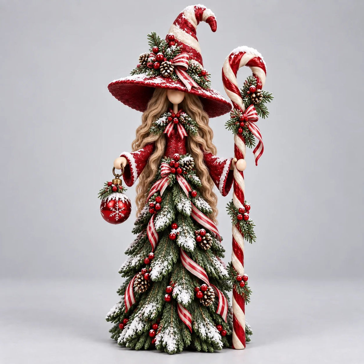 🎄Whimsical Christmas Witch Resin Figurines – Festive Holiday Collectible Decor🧙‍♀️