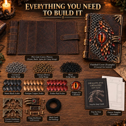 🔥😍Dragon Eye Grimoire Cover DIY Kit