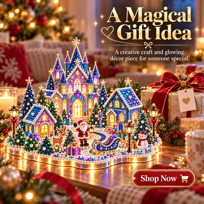 DIY 3D Crystal Art Kit with LED Lighting – Sparkling Miniature Scenes to Create Yourself