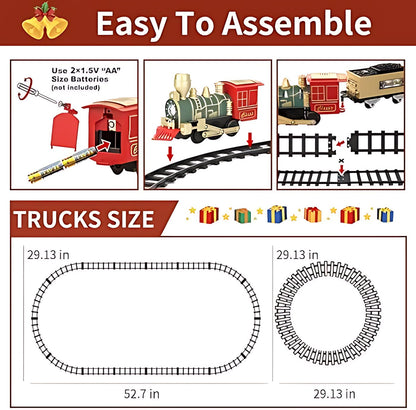 Complete 53' Toy Train Set - Perfect Holiday Gift for Ages 3-8 🎁