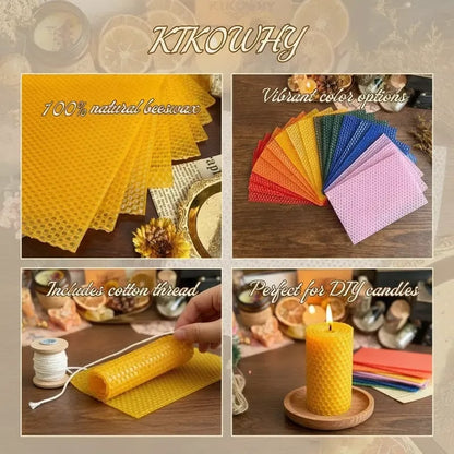 🔥HOT SALE🔥📢🕯️ DIY Beeswax Candle Making Kit (12-Piece Set) – Create Your Own Cozy Glow!