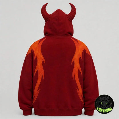 The Dragon Hoodie – Zip-Up Dragon Hooded Sweatshirt with Built-In Balaclava