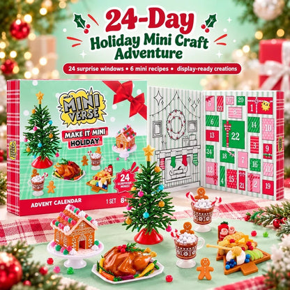 🎄 24-Day Holiday Miniature Advent Calendar | Craft Your Magic