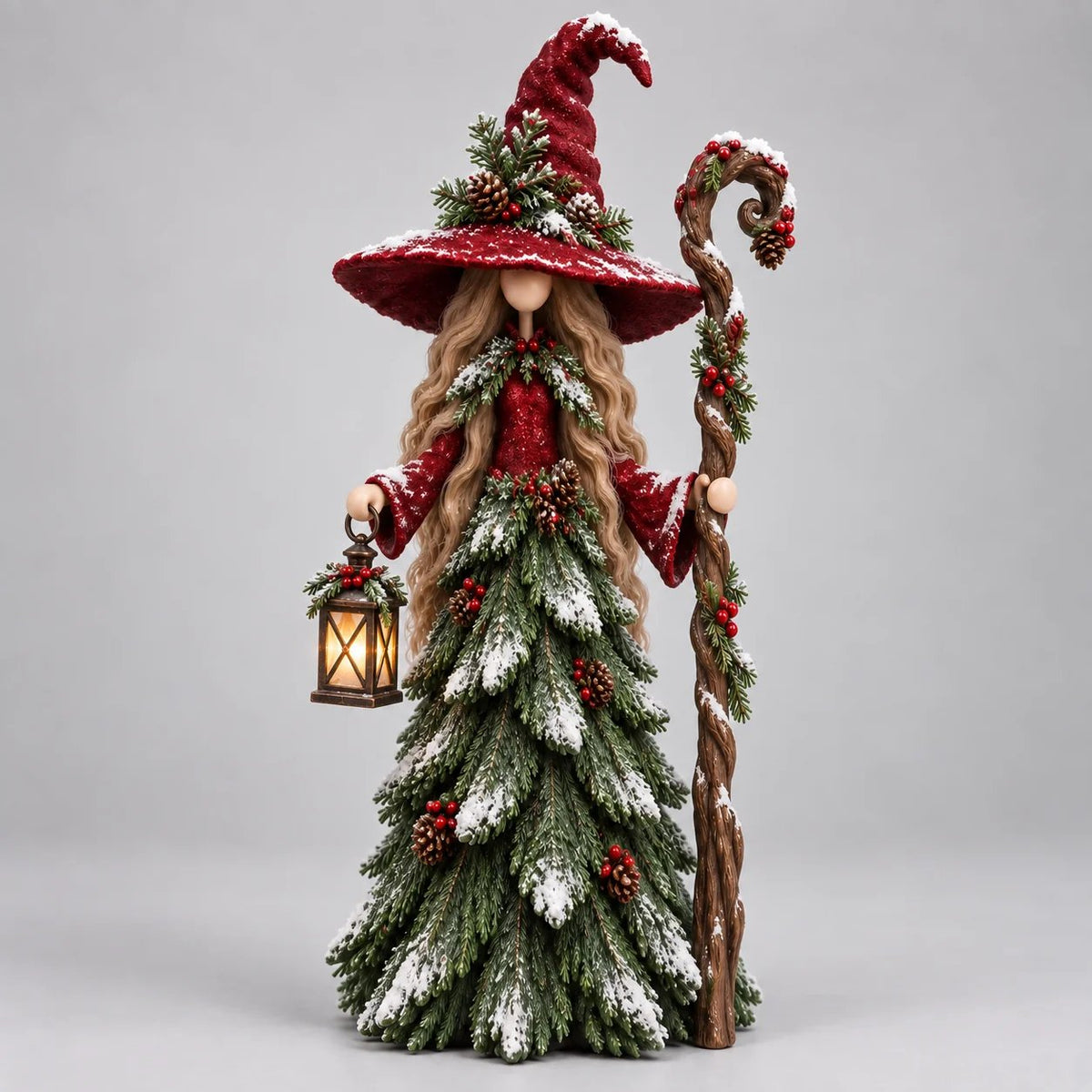 🎄Whimsical Christmas Witch Resin Figurines – Festive Holiday Collectible Decor🧙‍♀️