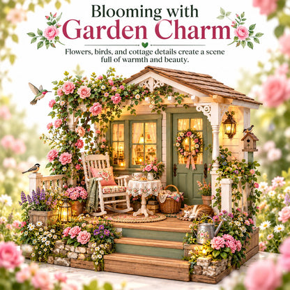 🌸 Build Your Own Cozy Cottage Porch Garden 🪑